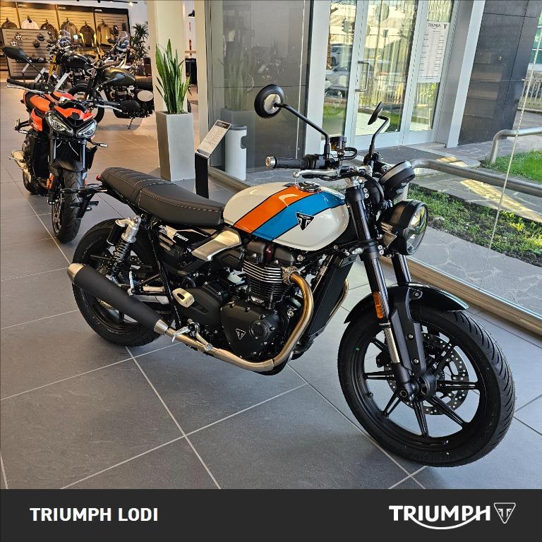 TRIUMPH Speed Twin 900 Pure White/Blue/Orange Abs